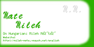 mate mileh business card